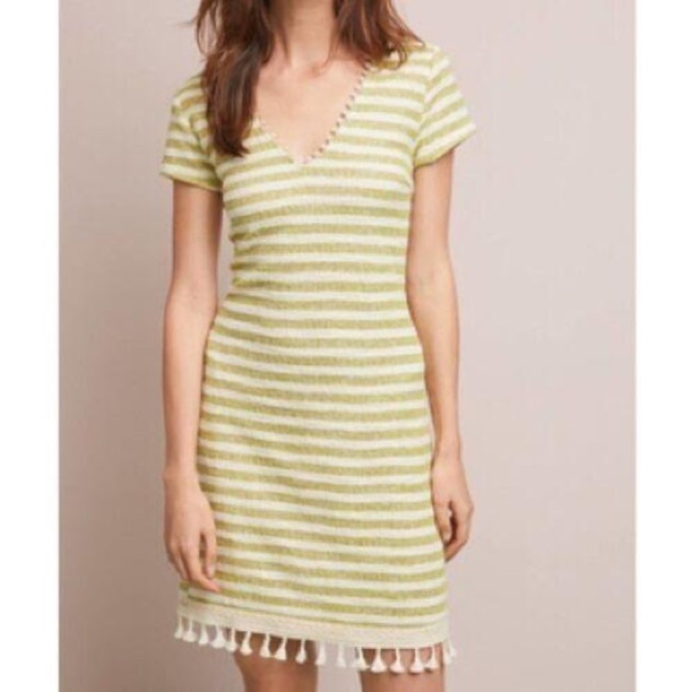 Anthropologie Dolan Left Coast  Lenora Tasseled Tunic Dress